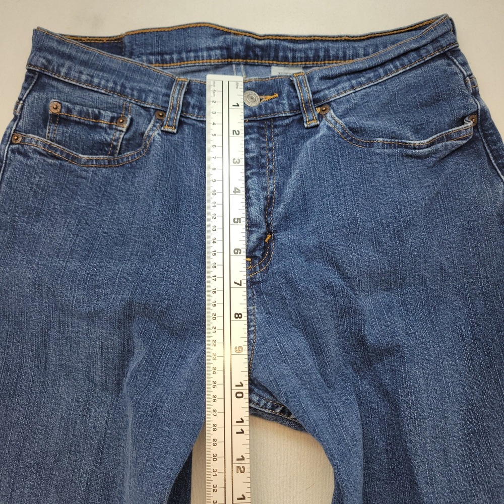 Levi's 505 Vintage Y2K Jeans Womens 10 Blue Lower Rise Straight Leg Denim - Picture 8 of 12